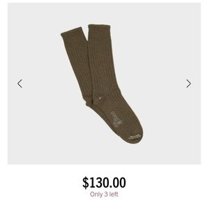 CORGI LUXURY RIB PURE CASHMERE SOCKS